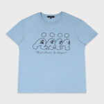 ALAND RUN A MAN GRAPHIC T-SHIRT (LIGHT BLUE)