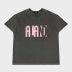 ALAND SQUARE LOGO PIGMENT T-SHIRT (CHARCOAL)
