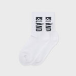 ALAND ISLAND LOGO JACQUARD SOCKS (WHITE)