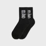 ALAND ISLAND LOGO JACQUARD SOCKS (BLACK)