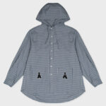 ALAND BOUCLE WAPPEN LOGO HOODIE SHIRTS (BLUE)