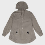 ALAND BOUCLE WAPPEN LOGO HOODIE SHIRTS (BROWN)