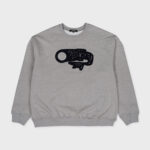 ALAND FISH BOUCLE LOGO SWEATSHIRT (MELANGE GREY)