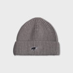 ALAND FISH WAPPEN RIBBED BEANIE (GREY)