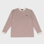 ALAND STRIPED LOGO WAPPEN LONG SLEEVE (IVORY)