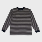 ALAND STRIPED LOGO WAPPEN LONG SLEEVE (NAVY)