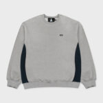 ALAND WAFFLE MIX LOGO SWEATSHIRT (MELANGE GREY)