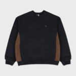 ALAND WAFFLE MIX LOGO SWEATSHIRT (NAVY)