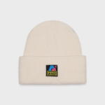 ALAND A MAN PATCH LOGO WOOL BEANIE (IVORY)
