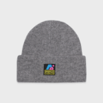 ALAND A MAN PATCH LOGO WOOL BEANIE (MELANGE GREY)