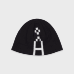 ALAND LOGO PIXEL JACQUARD BEANIE (BLACK)