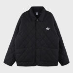 ALAND LOGO WAPPEN DIAMOND QUILTING JACKET (BLACK)