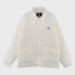 ALAND LOGO WAPPEN DIAMOND QUILTING JACKET (IVORY)