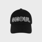 ALAND SEOUL STITCH LOGO BASEBALL CAP (BLACK)